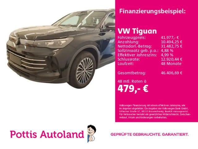 Volkswagen Tiguan 1.5 TSI eHybrid DSG ELEGANCE AHK NAVI KAM 2025 Hybride / Benzine