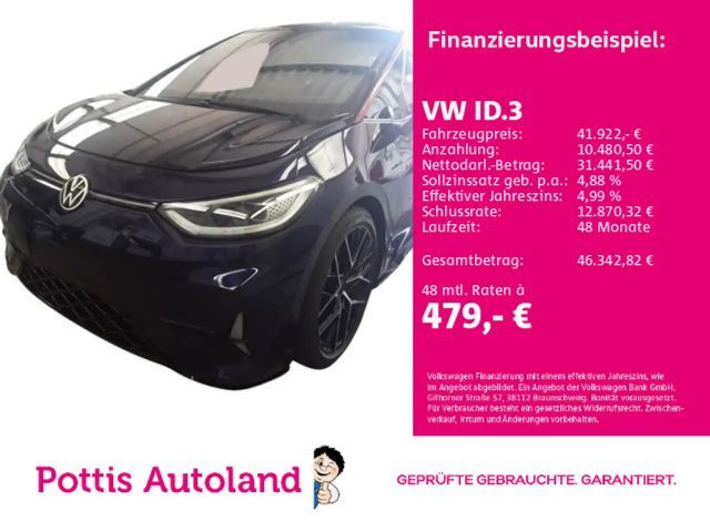 Volkswagen ID.3 GTX FIRE & ICE PANO KAMERA NAVI LM20 2025 Elektrisch