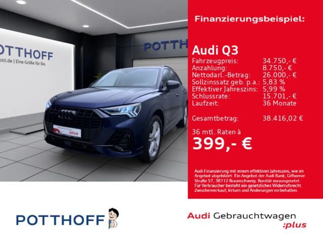 Audi Q3 45 TFSIe S LINE PANO MATRIX NAVI KAMERA 2022 Hybride / Benzine