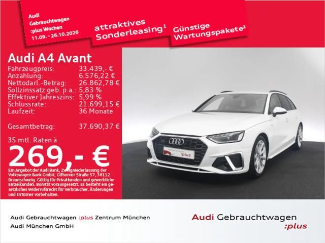 Audi A4 40 TFSI qu. S tronic 2x S line Navi+/ 2023 Benzine
