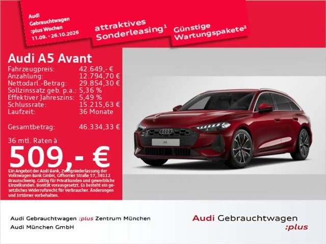 Audi A5 TFSI S tronic AHK/LED+/Kamera/ACC 2026 Benzine