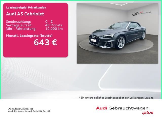 Audi A5 A5 Cabrio 40 TDI S line Matrix Kamera Alcantara 2023 Diesel