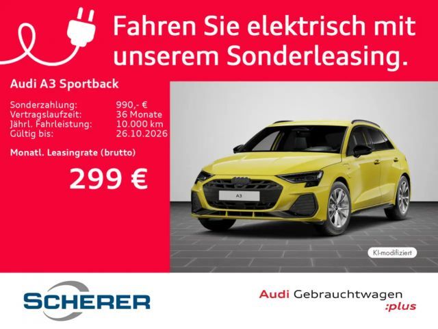 Audi A3 2x S line 40 TFSIe LED 360° ACC OPS 2025 Hybride / Benzine