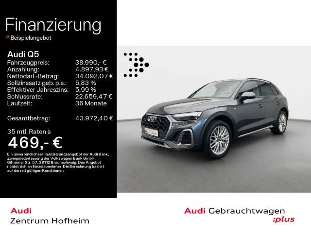 Audi Q5 55 TFSI e S line *AHK*Navi*Virtual*Matrix*HUD 2023 Hybride / Benzine