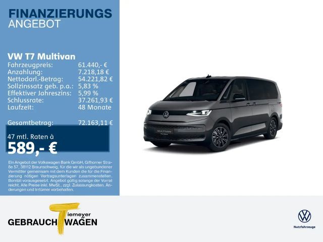 Volkswagen T7 Multivan Multivan LANG eHybrid 4M EDITION MATRIX VIS-A-VI 2026 Hybride / Benzine
