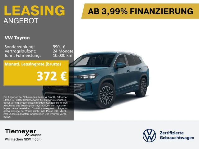 Volkswagen Tayron eHybrid 200kW ELEGANCE MATRIX ASSIST AHK 2025 Hybride / Benzine