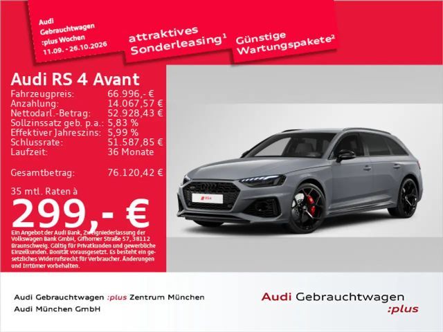 Audi RS4 RS4 Avant Competition+ B&O/HuD 2024 Benzine