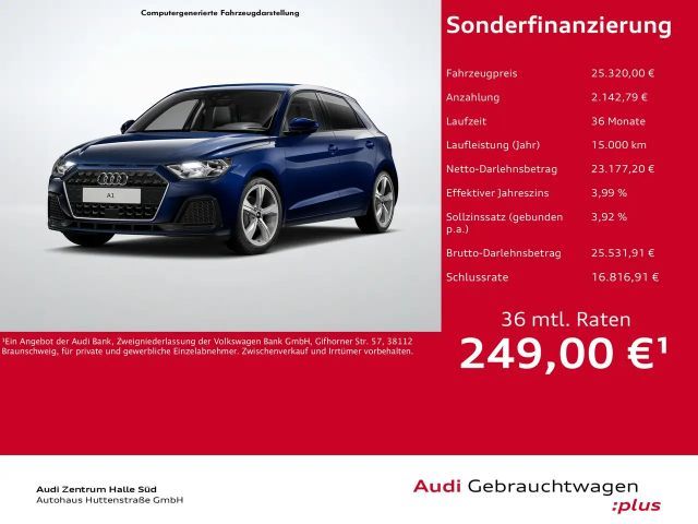 Audi A1 Sportback 35 TFSI S tronic advanced APP SHZ 2025 Benzine