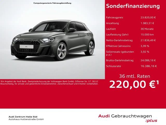 Audi A1 Sportback 30 TFSI S line ANSCHLUSSGARANTIE 2025 Benzine