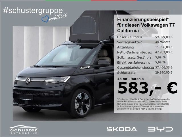 Volkswagen T7 California OCEAN*Küche Aufst.Dach StndHzg AHK 2025 Benzine