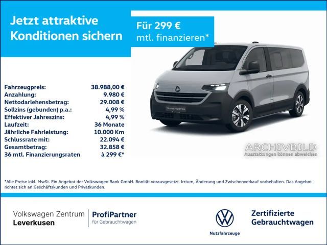 Volkswagen T7 Transporter PanAmericana 2026 Elektrisch