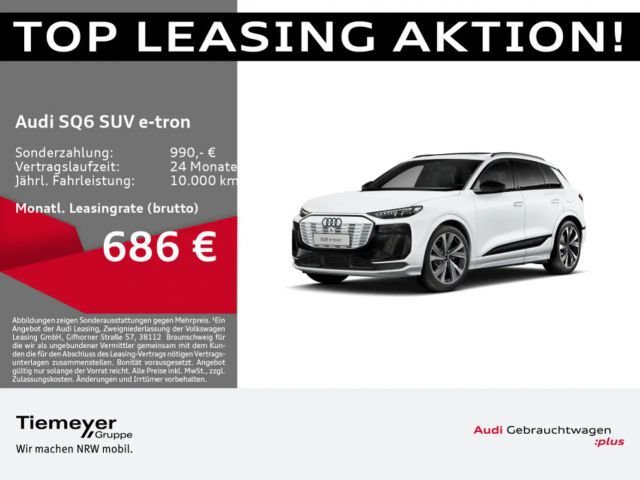 Audi SQ6 e-tron SQ6 e-tron Q PANO S-SITZE BuO LUFT AKUSTIK 2024 Elektrisch