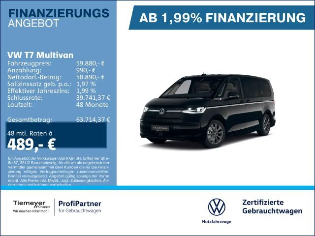Volkswagen T7 Multivan HYBRID ALLRAD LÜ LANG STYLE 360 AHK 2025 Hybride / Benzine