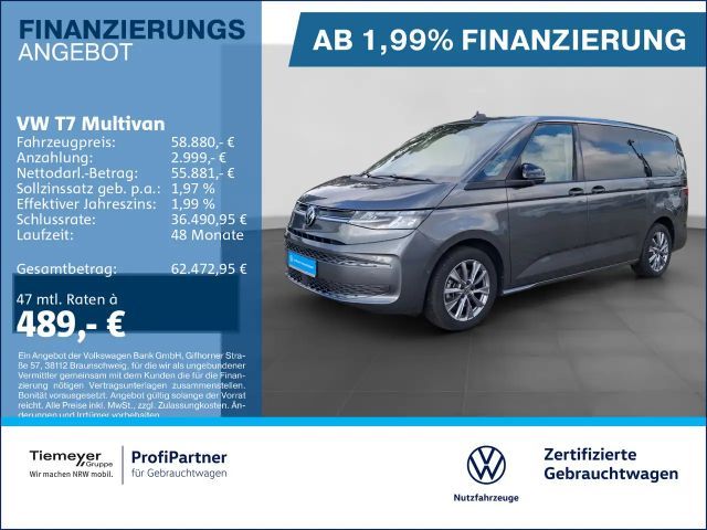Volkswagen T7 Multivan HYBRID ALLRAD LÜ LANG LIFE AHK 360 2026 Hybride / Benzine