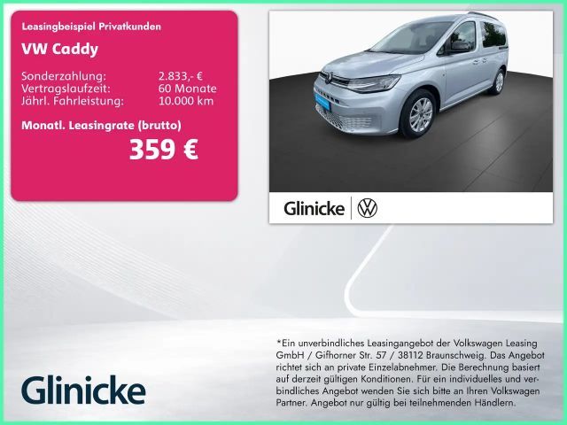 Volkswagen Caddy Life 2.0 TDI DSG Klima Navi Kamera LMF LED 2023 Diesel