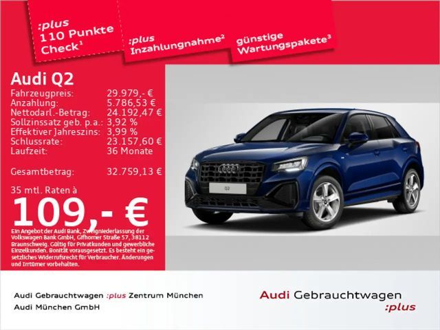 Audi Q2 35 TFSI S tronic S line Navi/Leder/ACC 2026 Benzine