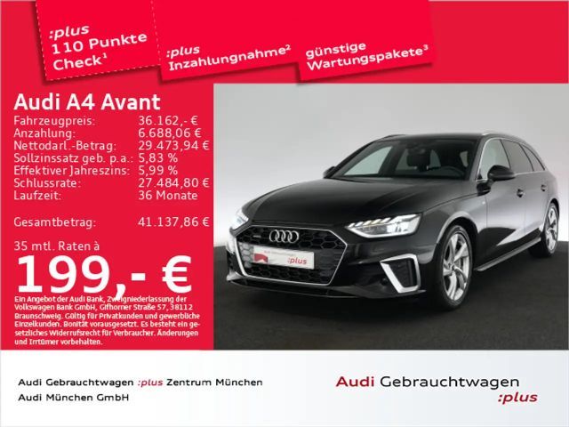 Audi A4 40 TFSI qu. S tronic 2x S line Matrix/N 2024 Benzine