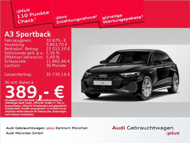 Audi A3 35 TFSI S tronic S line SONOS/HuD/N 2026 Benzine